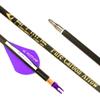 12-Pack 25-Inch 800 Spine Carbon Arrows with Removable Tips, Purple view 2