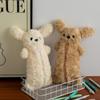 Tsffae Cartoon Animal Plush Dog Pencil Case, Large Capacity view 2