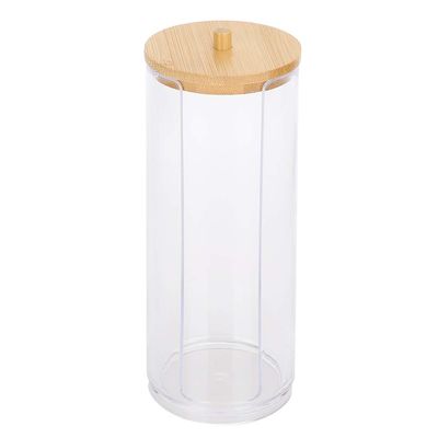 Nikou Transparent Spice Jar with Bamboo Lid