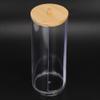 Nikou Transparent Spice Jar with Bamboo Lid view 3