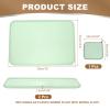 PATIKIL Plastic Tray, 15 x 10.6 in, Rectangular Plates, 2-Pack, Green view 2