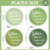 EVYIENEN 48-Pack Green Paper Plates view 2