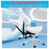 Hydraulic Gas-Lift Saddle Stool with Tilting Backrest for Dental, Beauty & Massage Professionals view 4