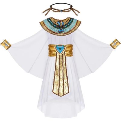 Glixoft Egyptian Princess Cleopatra Costume for Girls