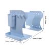 ERINGOGO Adjustable Bookend with Pen Holder and Hooks, Expandable, Foldable, Ice Blue view 2