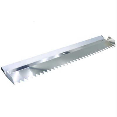 Large Tile Trowel, 24-Inch Stainless Steel Mason's Trowel with Square Notch (Pointed Teeth/75 cm)