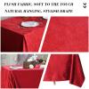 PHLCF Fleece Tablecloth, 200 x 240 cm, Dark Blue, Wrinkle-Resistant, Washable view 4