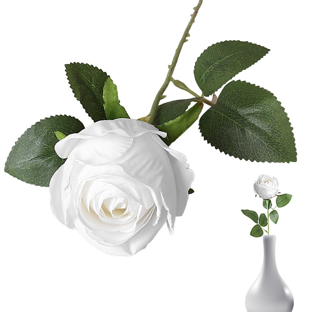 Realistic Fake Rose Floral Decor