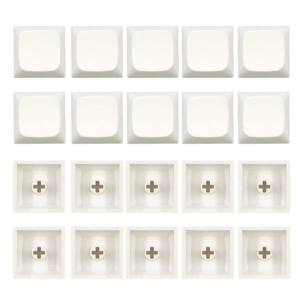 20 PBT Keycaps, Unprinted, XDA Profile, 1U, Dye-Sublimated, for MX Switches