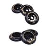 woxefo 6-Pack Inline Skate Replacement Wheels with Bearings, 85A PU, Blue, 125 mm view 4