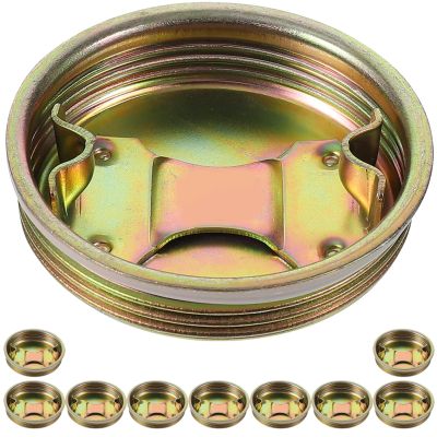 10 Galvanized Iron Drum Plugs, Gold-Tone