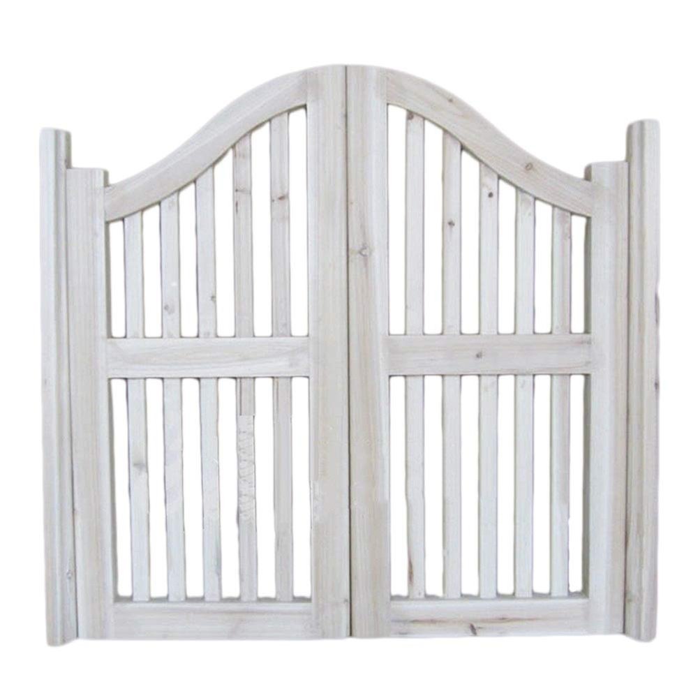 CQIKRWGWS Saloon Gate Bar Spring Door, Self-Closing Solid Wood Swing Door, 90 x 70 cm