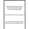 CQIKRWGWS Saloon Gate Bar Spring Door, Self-Closing Solid Wood Swing Door, 90 x 70 cm view 3