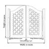 CQIKRWGWS Saloon Gate Bar Spring Door, Self-Closing Solid Wood Swing Door, 90 x 70 cm view 4