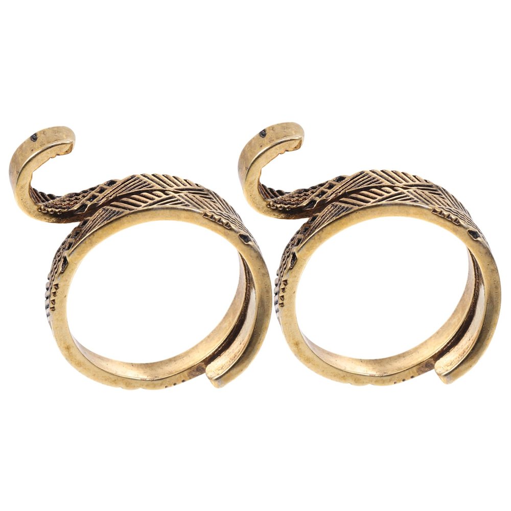 Gadpiparty Copper Knitting Rings - 2 Pieces