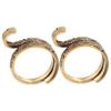 Gadpiparty Copper Knitting Rings - 2 Pieces view 1