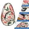 VAPOKF Table Tennis Paddle Case, Blooming Peony, with Pocket for 45 Balls view 3