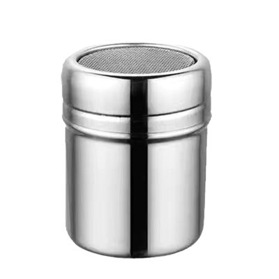 Flour Shaker, Stainless Steel Powder Dispenser with Fine Mesh Lid