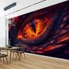 PaxGloz Fire Dragon 3D Photo Wallpaper, Non-Woven, 200 x 140 cm view 3