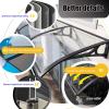 HOLGVE Door Canopy with Drainage, Polycarbonate Cover, UV, Rain and Snow Protection view 3