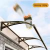 HOLGVE Door Canopy with Drainage, Polycarbonate Cover, UV, Rain and Snow Protection view 4