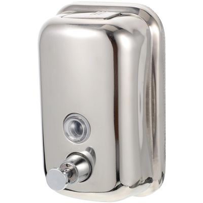 Ciieeo 1000 ml Manual Stainless Steel Soap Dispenser with Smooth Pump, Wall-Mounted