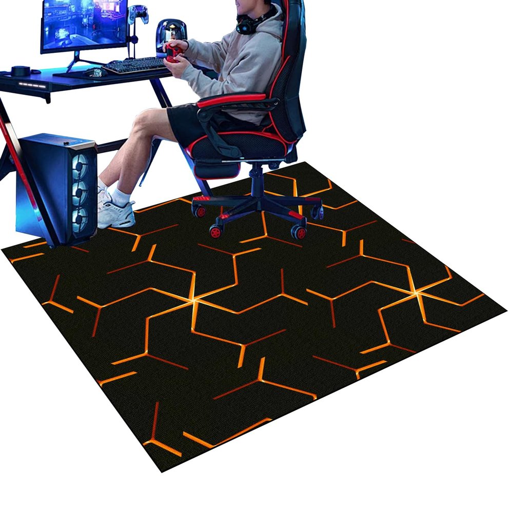 Gaming Chair Mat for Hard Floors, Scratch-Resistant Office Chair Mat, 120 x 140 cm