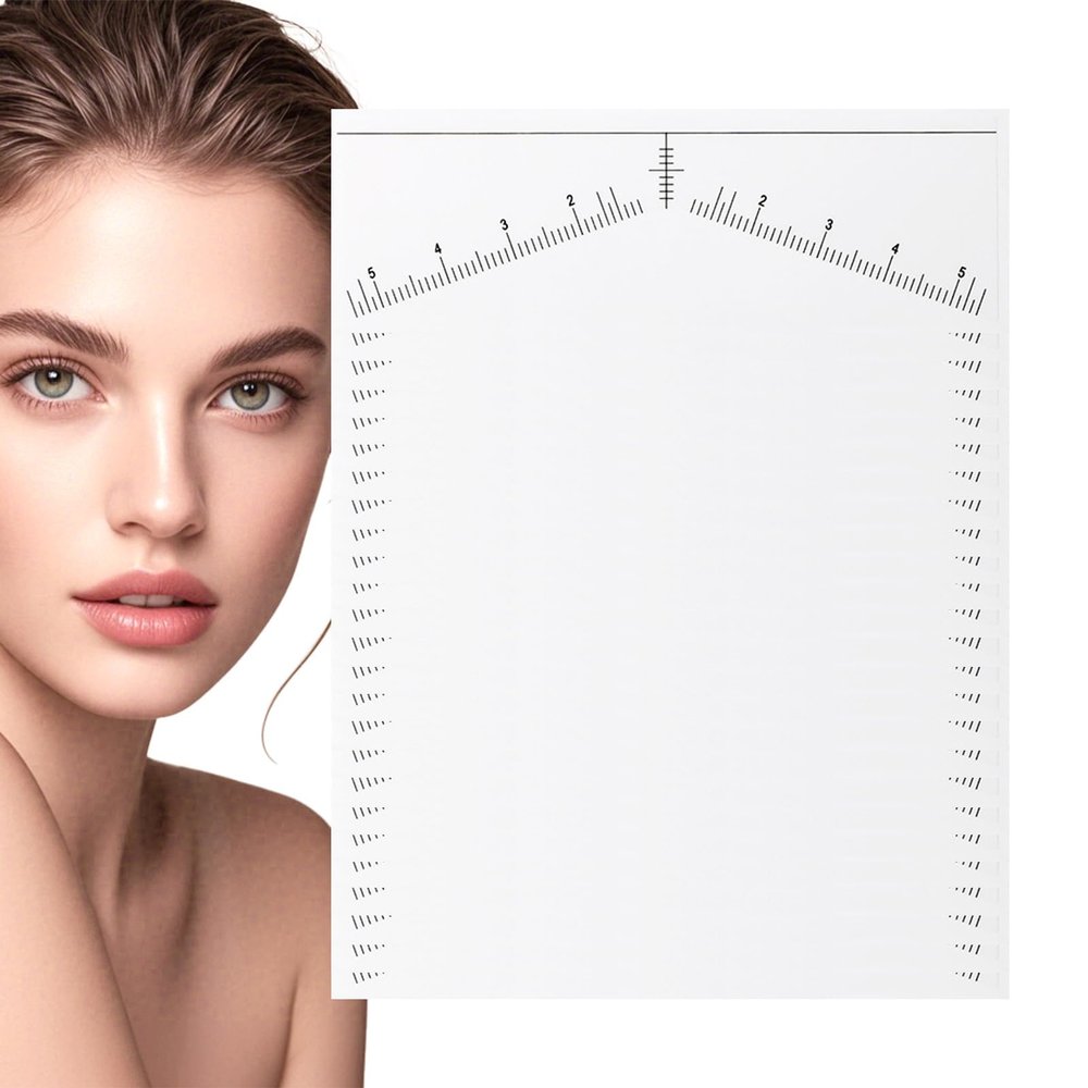 Thin Eyebrow Stencil - 25 Eyebrow Templates