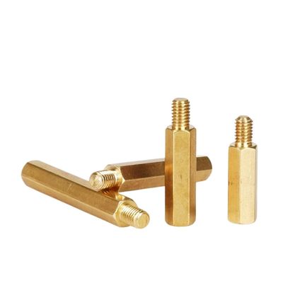 Generic M2 M2.5 M3 M4 M5 Hex Brass Standoffs for PCBs, Rack Bolts, Hex Threaded Columns, PCB Columns, Motherboard Standoff Screws (33 mm, 10 pcs, M4, 6 mm Thread)