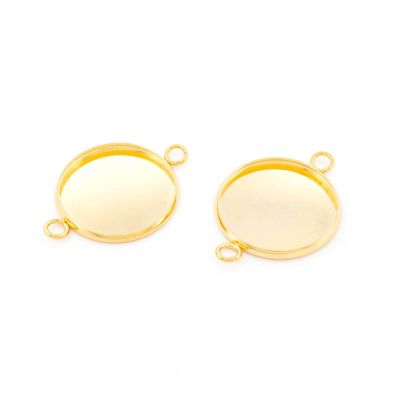 Vintageparts Connectors for 18mm Cabochons