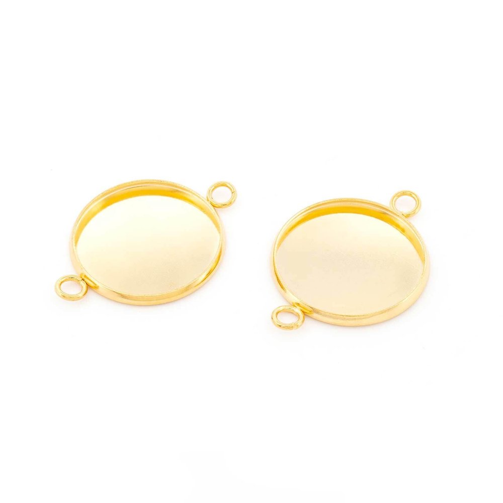 Vintageparts Connectors for 18mm Cabochons