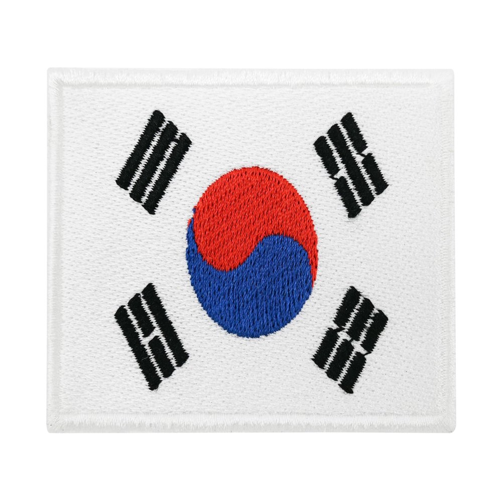 Finally Home Velcro Patch - South Korea Flag | 5.3 x 7.7 cm