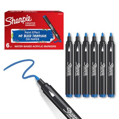 SHARPIE Acrylic Marker, Round Tip, Blue