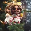 Jesus Christmas Ornament, 2D Acrylic Decoration view 3
