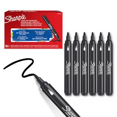 SHARPIE Acrylic Marker, Round Tip, Black