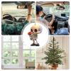 Car Decoration for Rearview Mirror - 2D Acrylic Skull Pair view 4