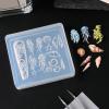 Nail Charm Molds - 3D Sea Creature Design for Resin Jewelry Making view 2