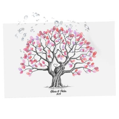 Fingerprint Tree Canvas for Weddings