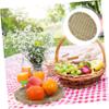 TOYANDONA Bamboo Storage Basket for Snacks and Candy, Large Capacity, Natural Rustic Design view 2