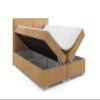 VLR BEDS Palermo Box Spring Bed with Storage (Dark Beige, 180 x 200 cm) view 3