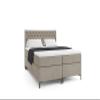 VLR BEDS Chesterfield Plus Box Spring Bed with Storage (Beige, 140 x 200 cm) view 2