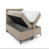 VLR BEDS Chesterfield Plus Box Spring Bed with Storage (Beige, 140 x 200 cm) view 3