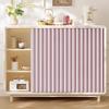 woxefo Dust-Resistant Shelf Curtain with Sliding Track, Pink, 70 x 90 cm view 1