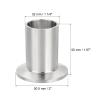 PATIKIL 304 Stainless Steel Weld Ferrule, 32 mm OD, 50 mm Length, 50.5 mm Flange OD, Sanitary Pipe Fitting view 2