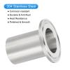 PATIKIL 304 Stainless Steel Weld Ferrule, 32 mm OD, 50 mm Length, 50.5 mm Flange OD, Sanitary Pipe Fitting view 3
