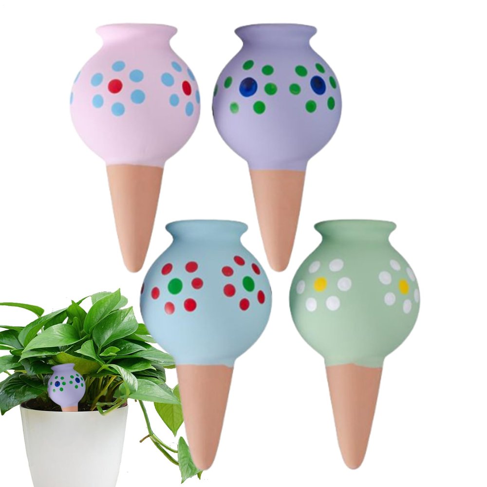 Plant Watering Globes, Set of 4 Automatic Watering Stakes