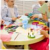 Kawaii Dinosaur Pencil Sharpener with Crank, for Children, Blue view 3