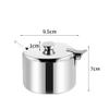 Stainless Steel Sugar Bowl with Lid and Spoon view 2