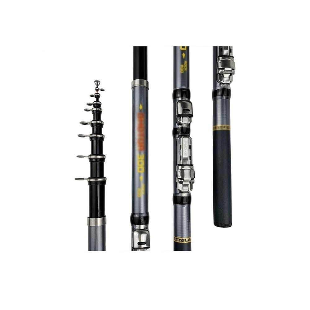 Lizhuzhuzs28 Professional Carbon Fiber Telescopic Fishing Rod, 2.4 m