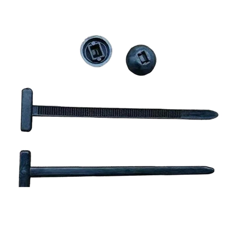 Nylon Universal Cable Tie Clips, Heavy-Duty Self-Locking Holders for Car Repair, High-Temperature, 100-Pack